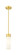 Downtown Urban One Light Mini Pendant in Satin Gold (405|617-1S-SG-G617-8WH)