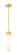 Downtown Urban One Light Mini Pendant in Satin Gold (405|617-1S-SG-G617-11SWH)