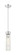 Downtown Urban One Light Mini Pendant in Polished Chrome (405|617-1S-PC-G617-11SCL)