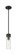 Downtown Urban One Light Mini Pendant in Matte Black (405|617-1S-BK-G617-8DE)