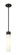 Downtown Urban One Light Mini Pendant in Matte Black (405|617-1S-BK-G617-11SWH)