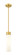 Downtown Urban One Light Mini Pendant in Brushed Brass (405|617-1S-BB-G617-11WH)