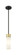 Downtown Urban One Light Mini Pendant in Black Antique Brass (405|617-1S-BAB-G617-8SWH)