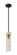 Downtown Urban One Light Mini Pendant in Black Antique Brass (405|617-1S-BAB-G617-11SM)