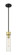 Downtown Urban One Light Mini Pendant in Black Antique Brass (405|617-1S-BAB-G617-11SDY)