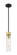 Downtown Urban One Light Mini Pendant in Black Antique Brass (405|617-1S-BAB-G617-11DE)