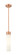 Downtown Urban One Light Mini Pendant in Antique Copper (405|617-1S-AC-G617-11SWH)
