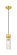 Downtown Urban One Light Mini Pendant in Satin Gold (405|617-1P-SG-G617-8SCL)