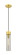 Downtown Urban One Light Mini Pendant in Satin Gold (405|617-1P-SG-G617-11SM)