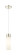 Downtown Urban One Light Mini Pendant in Polished Nickel (405|617-1P-PN-G617-8WH)