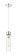 Downtown Urban One Light Mini Pendant in Polished Chrome (405|617-1P-PC-G617-11SDY)