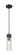 Downtown Urban One Light Mini Pendant in Matte Black (405|617-1P-BK-G617-8SCL)