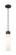 Downtown Urban One Light Mini Pendant in Matte Black (405|617-1P-BK-G617-11SWH)