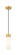 Downtown Urban One Light Mini Pendant in Brushed Brass (405|617-1P-BB-G617-8SWH)