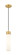 Downtown Urban One Light Mini Pendant in Brushed Brass (405|617-1P-BB-G617-11WH)