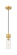 Downtown Urban One Light Mini Pendant in Brushed Brass (405|617-1P-BB-G617-8CL)
