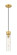 Downtown Urban One Light Mini Pendant in Brushed Brass (405|617-1P-BB-G617-11DE)