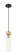 Downtown Urban One Light Mini Pendant in Black Antique Brass (405|617-1P-BAB-G617-11SDY)