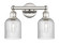 Edison Two Light Bath Vanity in Polished Nickel (405|616-2W-PN-G559-5SDY)