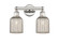 Edison Two Light Bath Vanity in Polished Nickel (405|616-2W-PN-G559-5ME)
