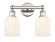Edison Two Light Bath Vanity in Polished Nickel (405|616-2W-PN-G559-5GWH)