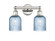 Edison Two Light Bath Vanity in Polished Nickel (405|616-2W-PN-G559-5BL)