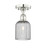 Edison One Light Semi-Flush Mount in Polished Nickel (405|616-1F-PN-G559-5SM)