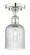 Edison One Light Semi-Flush Mount in Polished Nickel (405|616-1F-PN-G559-5SDY)