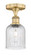Edison One Light Semi-Flush Mount in Brushed Brass (405|616-1F-BB-G559-5SDY)