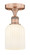 Edison One Light Semi-Flush Mount in Antique Copper (405|616-1F-AC-G559-5GWH)