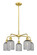 Ballston Five Light Chandelier in Satin Gold (405|516-5CR-SG-G559-5SM)
