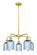 Downtown Urban Five Light Chandelier in Satin Gold (405|516-5CR-SG-G559-5BL)