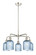 Ballston Five Light Chandelier in Polished Nickel (405|516-5CR-PN-G559-5BL)