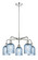 Downtown Urban Five Light Chandelier in Polished Chrome (405|516-5CR-PC-G559-5BL)