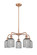 Downtown Urban Five Light Chandelier in Antique Copper (405|516-5CR-AC-G559-5SM)
