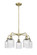 Ballston Five Light Chandelier in Antique Brass (405|516-5CR-AB-G559-5SDY)