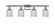 Ballston Four Light Bath Vanity in Polished Chrome (405|516-4W-PC-G559-5SM)