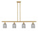 Ballston Four Light Island Pendant in Satin Gold (405|516-4I-SG-G559-5SM)