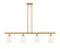 Ballston Four Light Island Pendant in Satin Gold (405|516-4I-SG-G559-5GWH)