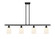 Ballston Four Light Island Pendant in Matte Black (405|516-4I-BK-G559-5GWH)