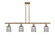 Ballston Four Light Island Pendant in Brushed Brass (405|516-4I-BB-G559-5SM)