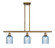 Ballston Three Light Island Pendant in Brushed Brass (405|516-3I-BB-G559-5BL)
