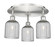 Downtown Urban Three Light Flush Mount in Satin Nickel (405|516-3C-SN-G559-5SM)