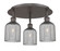 Downtown Urban Three Light Flush Mount in Oil Rubbed Bronze (405|516-3C-OB-G559-5SM)