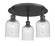 Ballston Three Light Semi-Flush Mount in Matte Black (405|516-3C-BK-G559-5SDY)