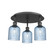 Ballston Three Light Semi-Flush Mount in Matte Black (405|516-3C-BK-G559-5BL)