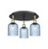 Ballston Three Light Semi-Flush Mount in Black Antique Brass (405|516-3C-BAB-G559-5BL)
