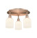 Ballston Three Light Semi-Flush Mount in Antique Copper (405|516-3C-AC-G559-5GWH)