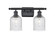 Ballston Two Light Bath Vanity in Matte Black (405|516-2W-BK-G559-5SDY)