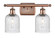 Ballston Two Light Bath Vanity in Antique Copper (405|516-2W-AC-G559-5SDY)